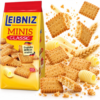 Lebnitz HERBATNIKI MINIS CLASSIC ORYGINALNE 120g ciastka dla dzieci