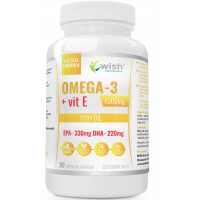 Wish OMEGA 3 1000mg + WITAMINA E 90 kapsułek