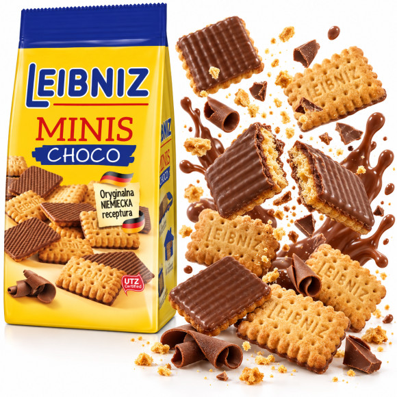 Leibniz HERBATNIKI czekoladowe MINIS CHOCO ORYGINALNE 100g