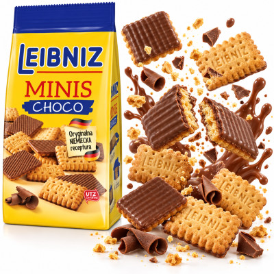 Leibniz HERBATNIKI czekoladowe MINIS CHOCO ORYGINALNE 100g