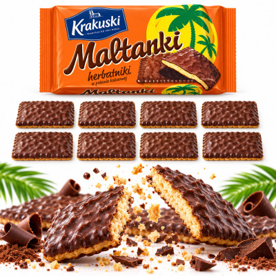 HERBATNIKI KRAKUSKI MALTANKI W POLEWIE NOWE 80G