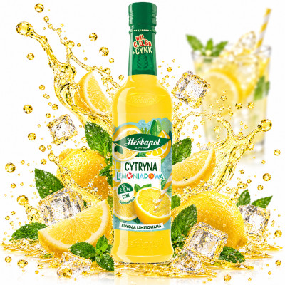 Herbapol SMAKI SŁOŃCA SYROP CYTRYNA LEMONIADOWA LEMONIADA 420 ML