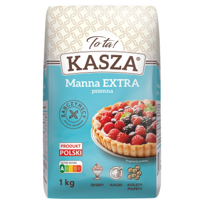 TOTA KASZA MANNA EXTRA sypka GRYSIK ToTa 1 kg 