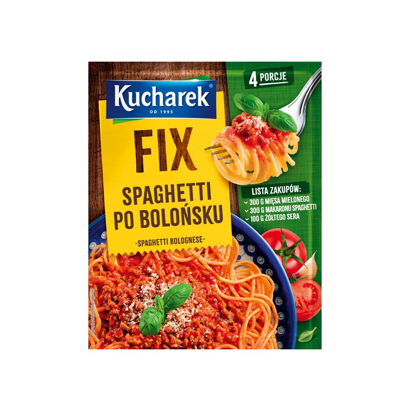 Kucharek Fix - Spaghetti po bolońsku 41 g KRÓTKA DATA