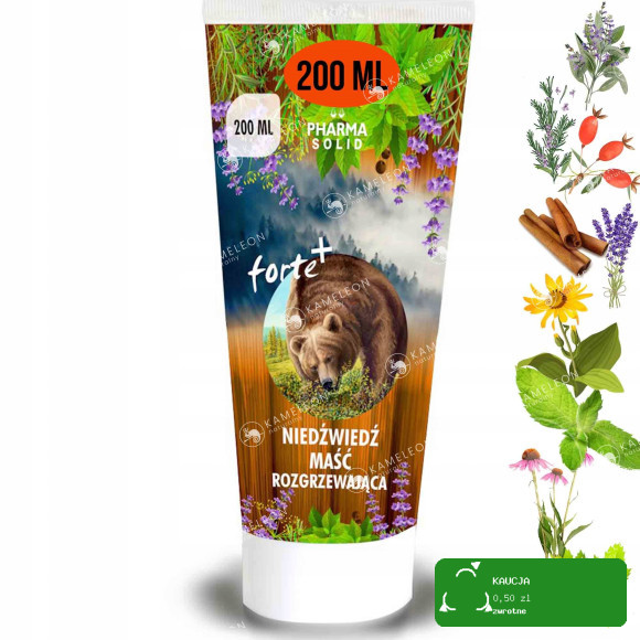 Pharma Solid MAŚĆ ROZGRZEWAJĄCA NIEDŹWIEDŹ forte 200ml KRÓTKA DATA