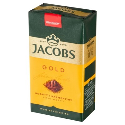 KAWA JACOBS GOLD bogaty i harmonijny PEŁNIA AROMATU mielona