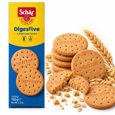 Schar CIASTKA DIGESTIVE ciastka bezglutenowe 150G (3 x 50g)