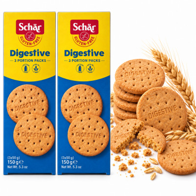 Schar CIASTKA DIGESTIVE ciastka bezglutenowe 150G (3 x 50g) x 2 = 0,3KG