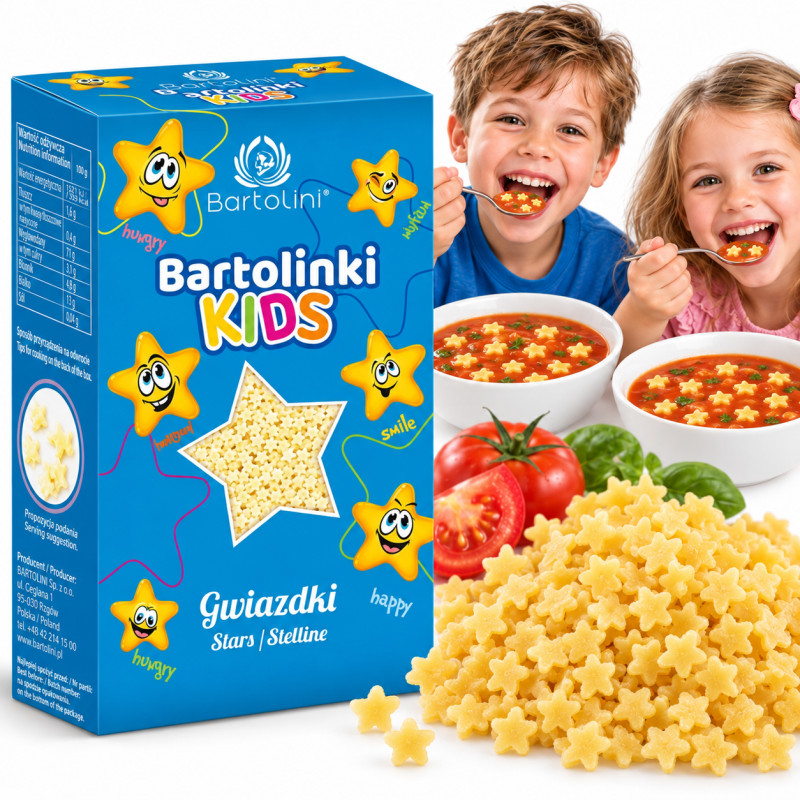 Makaron Bartolini 2 jajeczny 250g gwiazdka