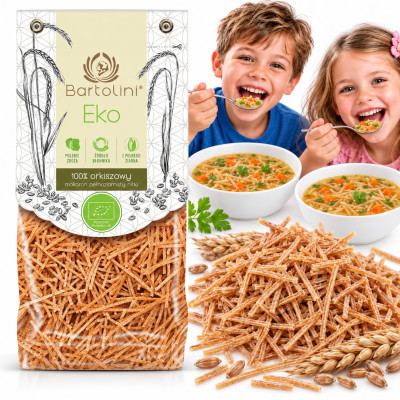 Makaron Bartolini Eko Orkiszowy 250g krajanka średnia