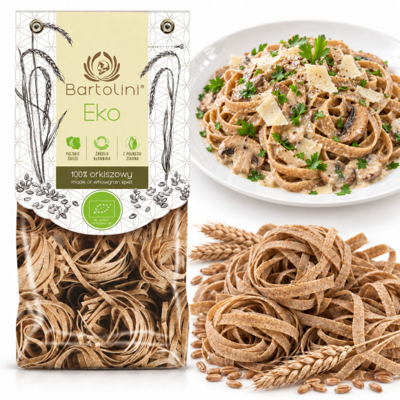 Makaron Bartolini Eko Orkiszowy 250g gniazda nr 3 (fettucine)
