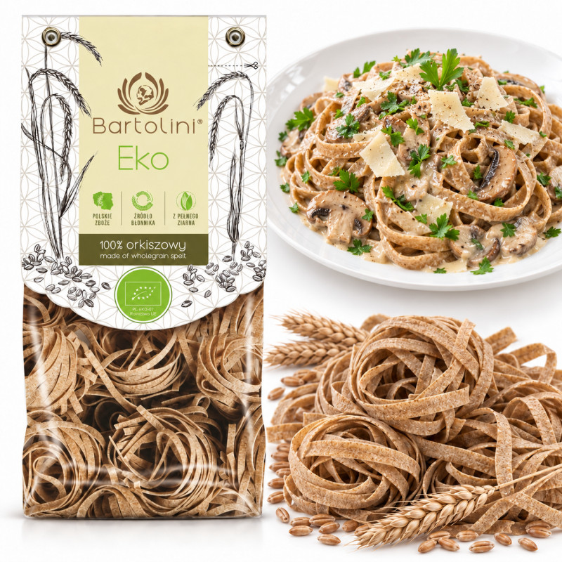 Makaron Bartolini Eko Orkiszowy 250g gniazda nr 3 (fettucine)