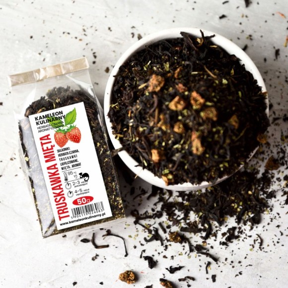 KAMELEON KULINARNY HERBATA CZARNA aromatyzowana TRUSKAWKA