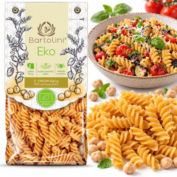 Makaron Bartolini Eko z ciecierzycy 250g świderek nr 2
