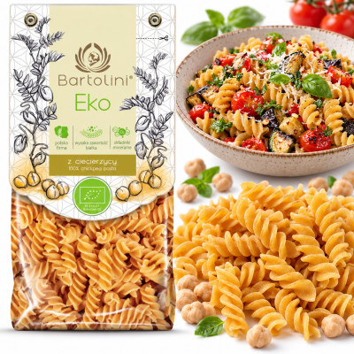 Makaron Bartolini Eko z ciecierzycy 250g świderek nr 2