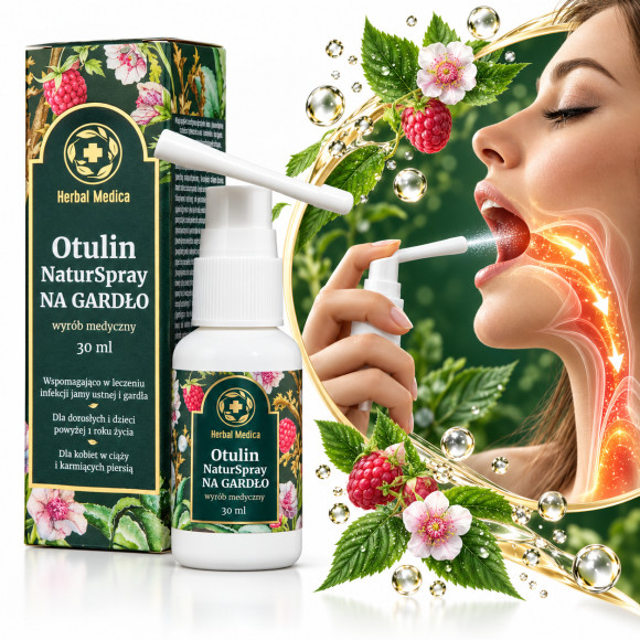 Herbal Medica OTULIN NATURSPRAY NA GARDŁO 30ml infekcje jamy ustnej gardła