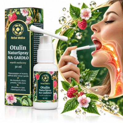 Herbal Medica OTULIN NATURSPRAY NA GARDŁO 30ml infekcje jamy ustnej gardła
