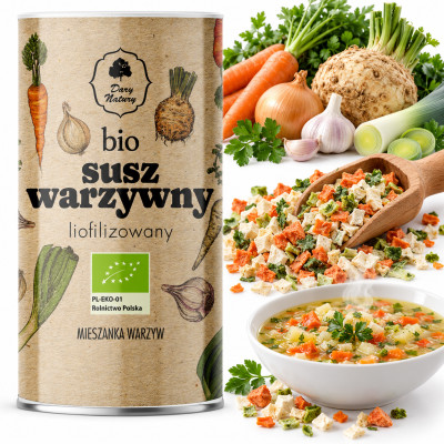 Dary Natury BIO EKOLOGICZNY SUSZ WARZYWNY liofilizowany mieszanka warzyw 40g