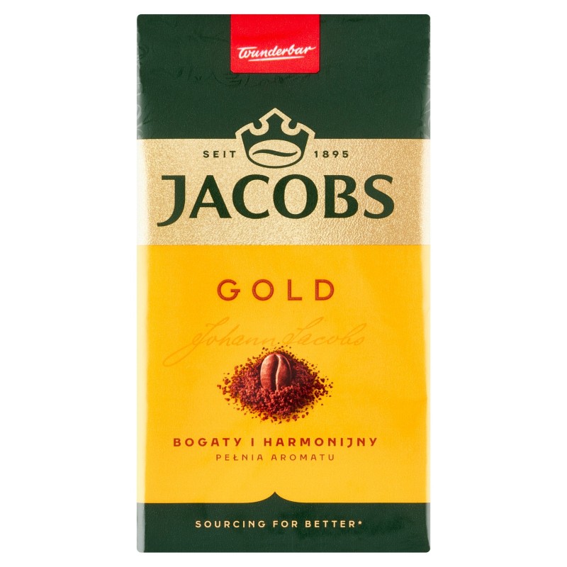 KAWA JACOBS GOLD bogaty i harmonijny PEŁNIA AROMATU mielona