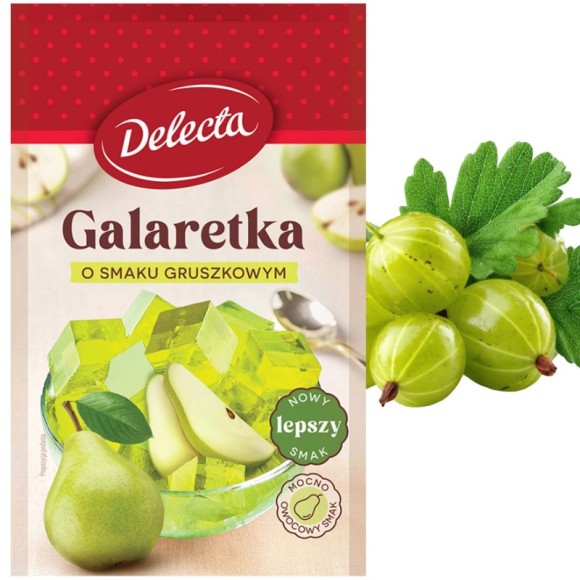 Delecta GALARETKA AGRESTOWA smak agrestowy 70g KRÓTKA DATA