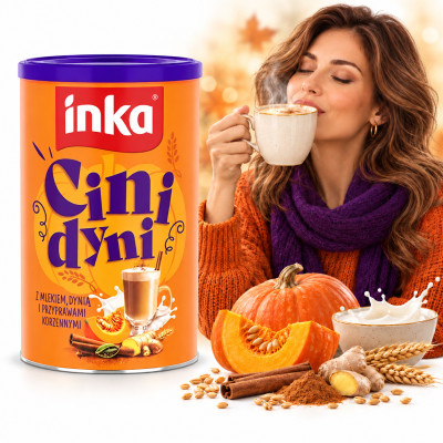 Inka CINI DYNI KAWA ZBOŻOWA bezkofeinowa DYNIOWA na dyniowe latte 120g