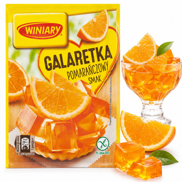 WINIARY GALARETKA smak POMARAŃCZA pomarańczowa 71g