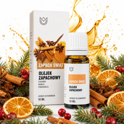 OLEJEK ZAPACHOWY ZAPACH ŚWIĄT Cynamon + Wanilia + Pomarańcza ŚWIĘTA 10ml