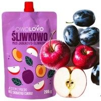 OWOLOVO mus owocowy bez dodatku cukru ŚLIWKOWO 200g