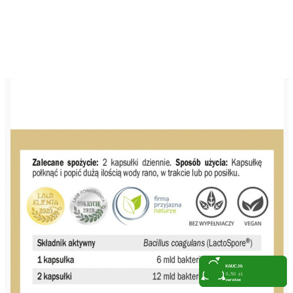 Yango PROBIOTYK BC-12 Bakterie Bacillus Coagulans 30ks IKROFLORA