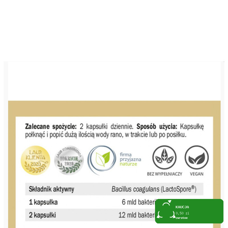 Yango PROBIOTYK BC-12 Bakterie Bacillus Coagulans 30ks IKROFLORA