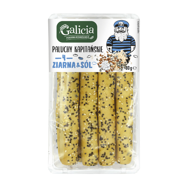 PALUCHY PALUSZKI GRUBE KAPITAŃSKIE 4 ZIARNA & SÓL 80G