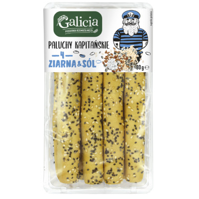 PALUCHY PALUSZKI GRUBE KAPITAŃSKIE 4 ZIARNA & SÓL 80G