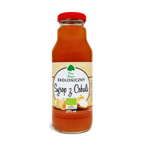 Dary Natury SYROP SOK Z CEBULI eko 270ml wsparcie KASZEL & PRZEZIĘBIENIE