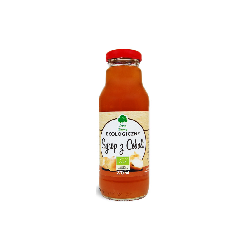 Dary Natury SYROP SOK Z CEBULI eko 270ml wsparcie KASZEL & PRZEZIĘBIENIE