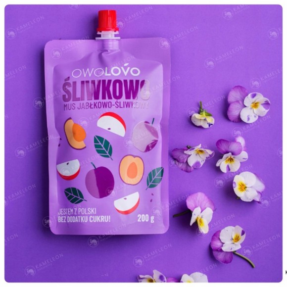 OWOLOVO mus owocowy bez dodatku cukru ŚLIWKOWO 200g