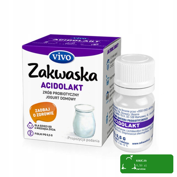 Zakwaska Zakwaski Vivo KULTURY BAKTERII do jogurtu - KOMPLET 9 sztuk fiolek