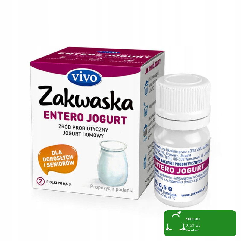 Zakwaska Zakwaski Vivo KULTURY BAKTERII do jogurtu - KOMPLET 9 sztuk fiolek