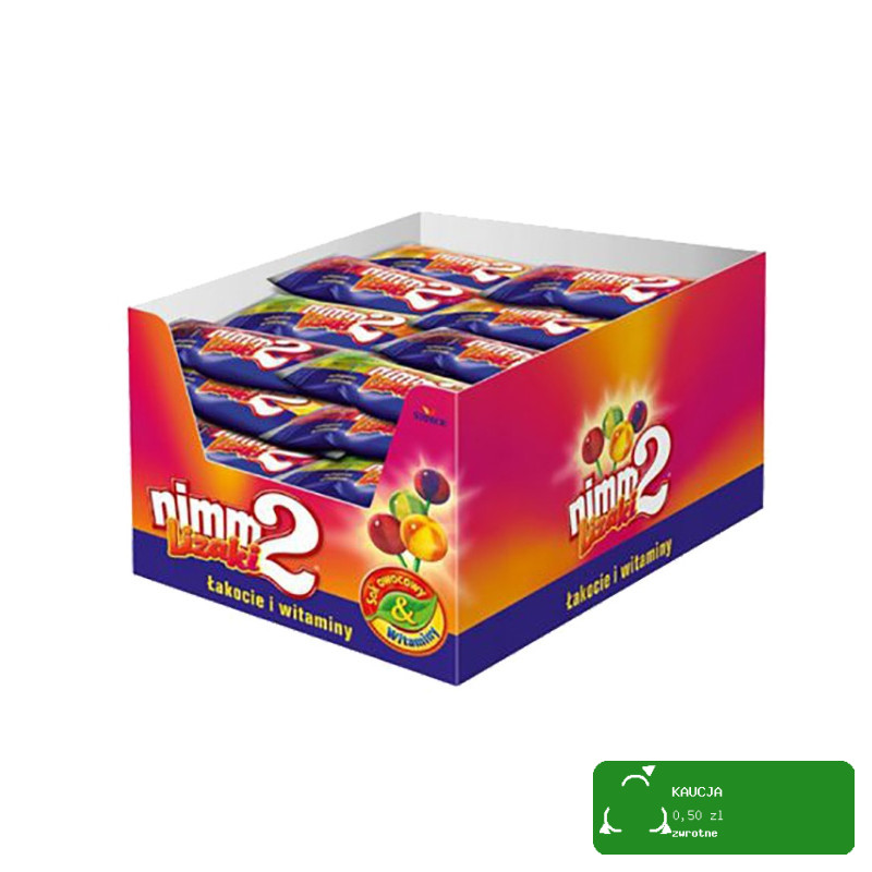 Lizaki Owocowe z Witaminami Nimm2 10g x 6 szt