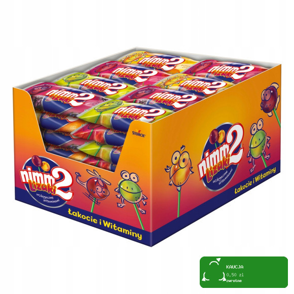 Lizaki Owocowe z Witaminami Nimm2 10g x 6 szt