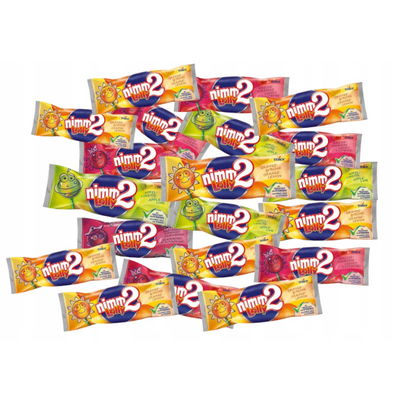 Owocowe Lizaki Nimm2 4 szt lizak z sokiem dla dzieci Storck z witaminami