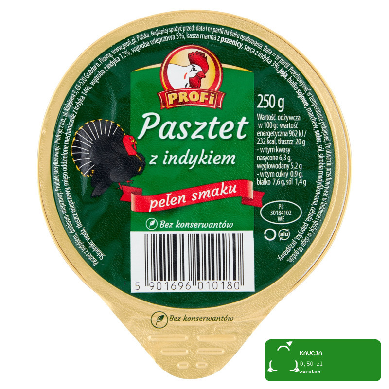 Pasztet wieprzowo-drobiowy Profi 250 g