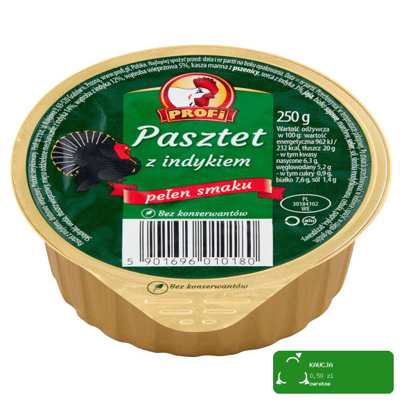 Pasztet wieprzowo-drobiowy Profi 250 g