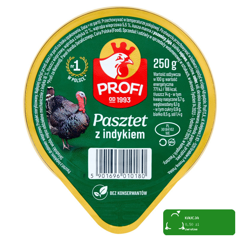 Pasztet wieprzowo-drobiowy Profi 250 g
