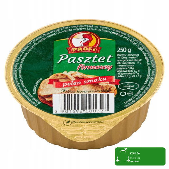 Pasztet wieprzowo-drobiowy Profi 250 g