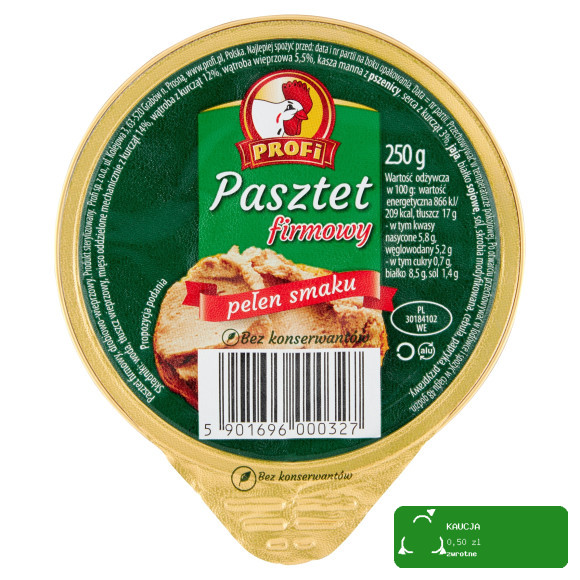 Pasztet wieprzowo-drobiowy Profi 250 g