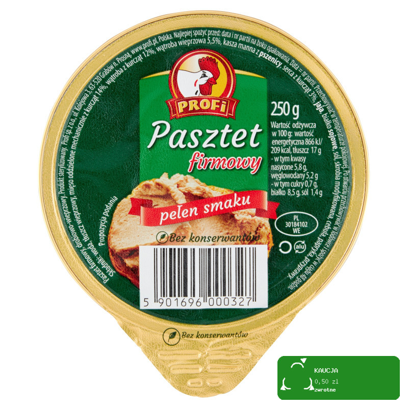 Pasztet wieprzowo-drobiowy Profi 250 g