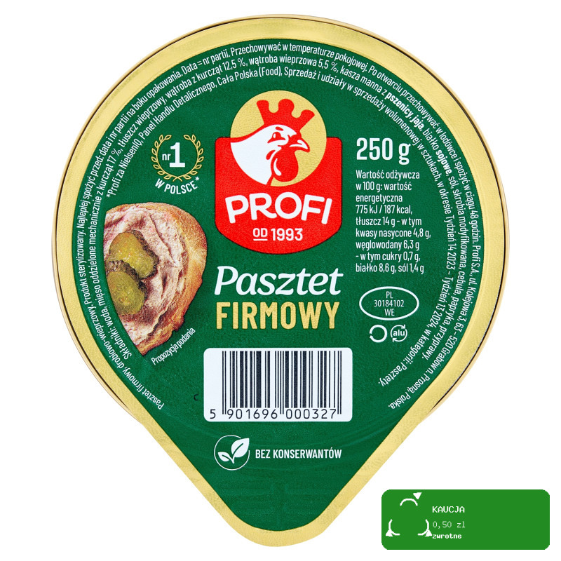 Pasztet wieprzowo-drobiowy Profi 250 g