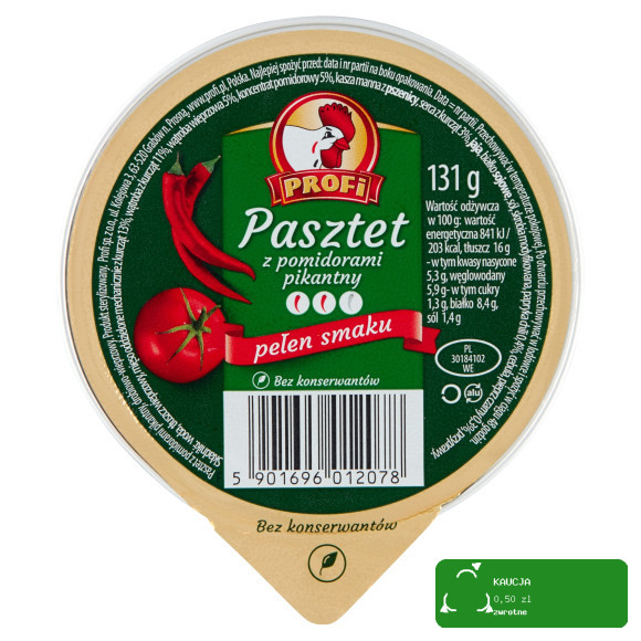 Pasztet wieprzowo-drobiowy Profi 131 g