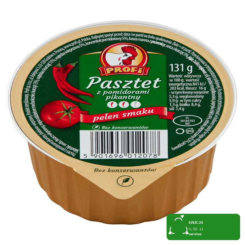 Pasztet wieprzowo-drobiowy Profi 131 g