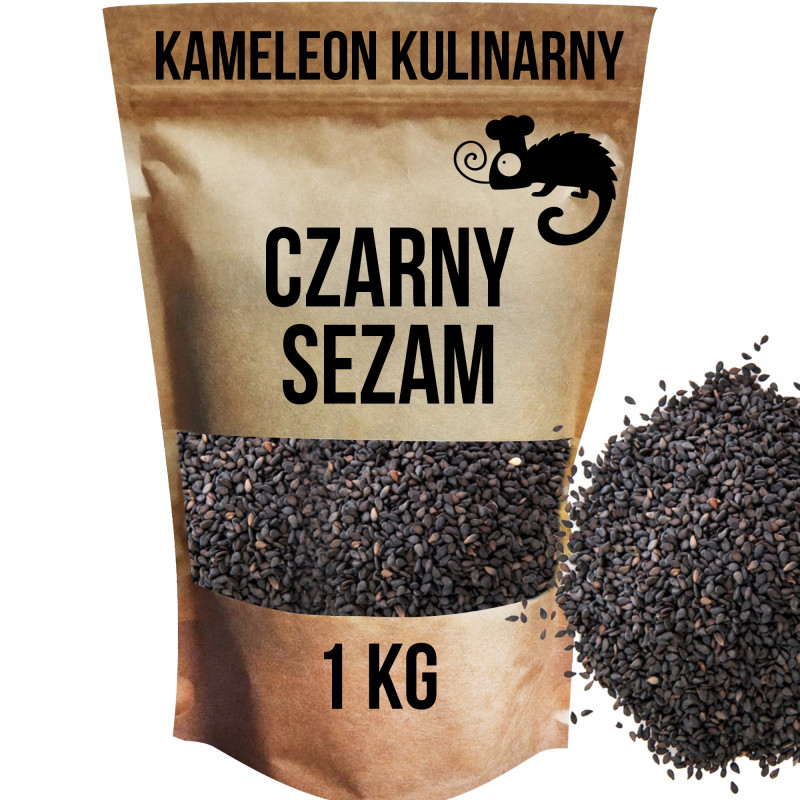 KAMELEON KULINARNY CZARNY SEZAM 1KG ziarno sezamu czarnego